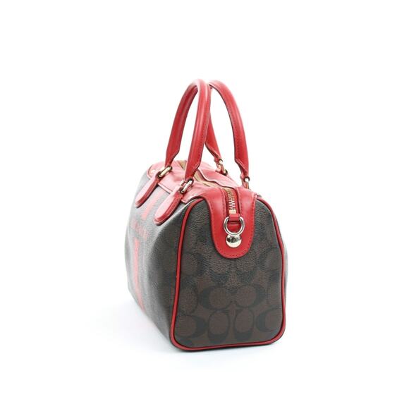 Coach Varsity Stripe Bennett Satchel Bag - Picture 4 of 8